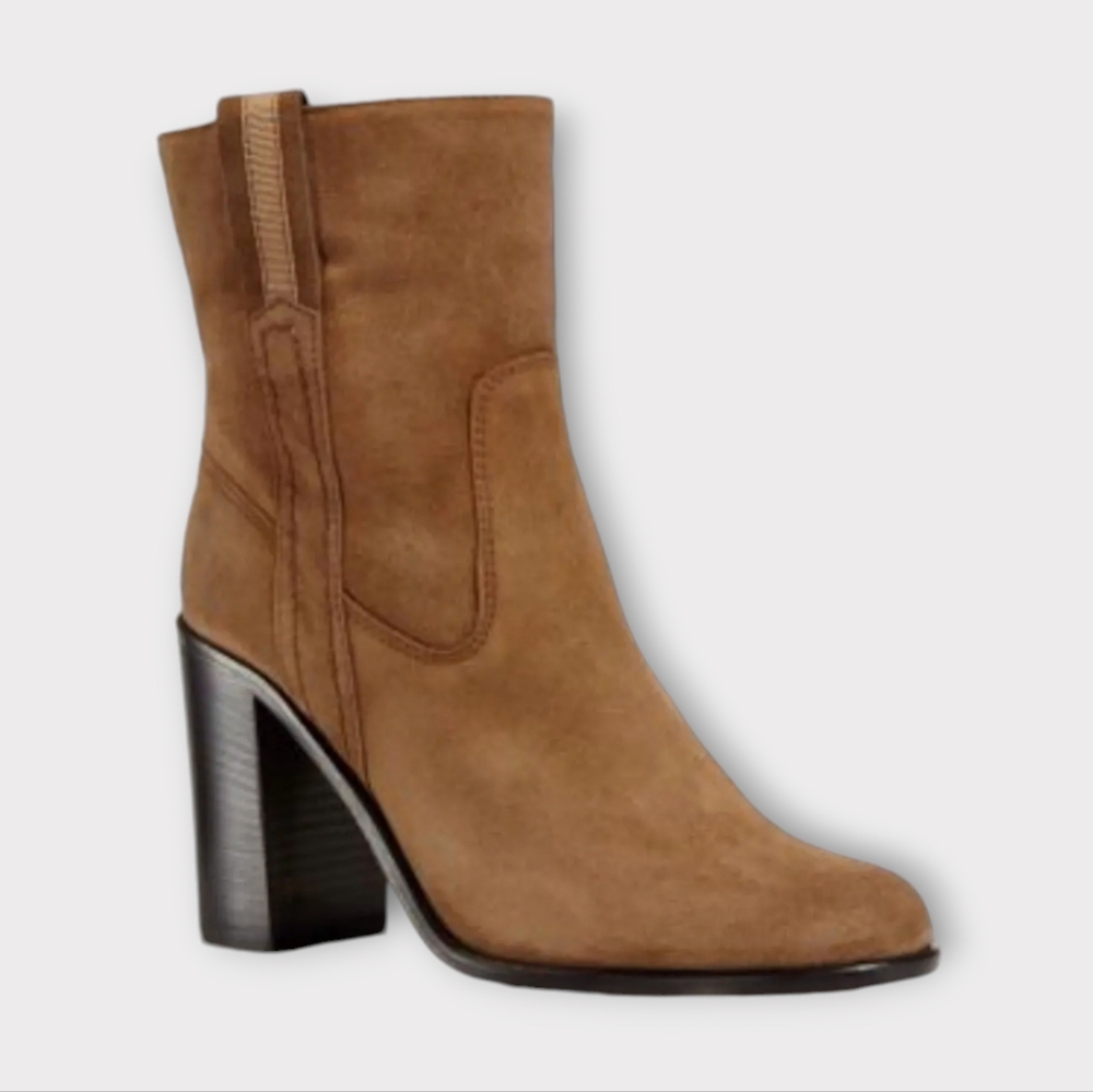 Kate Spade Baise Suede Heeled Ankle Boots